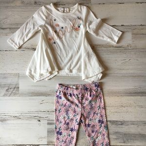 Jessica Simpson 2 Piece flowy set 6/9 months